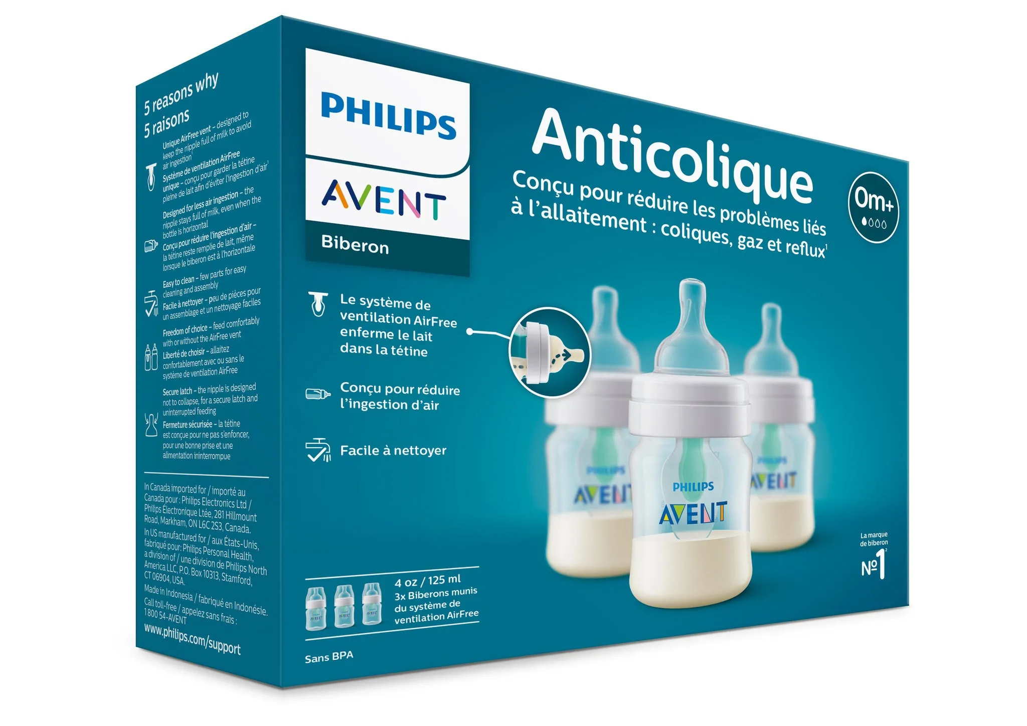 Philips Avent - Anti-colic Bottle AirFree Vent