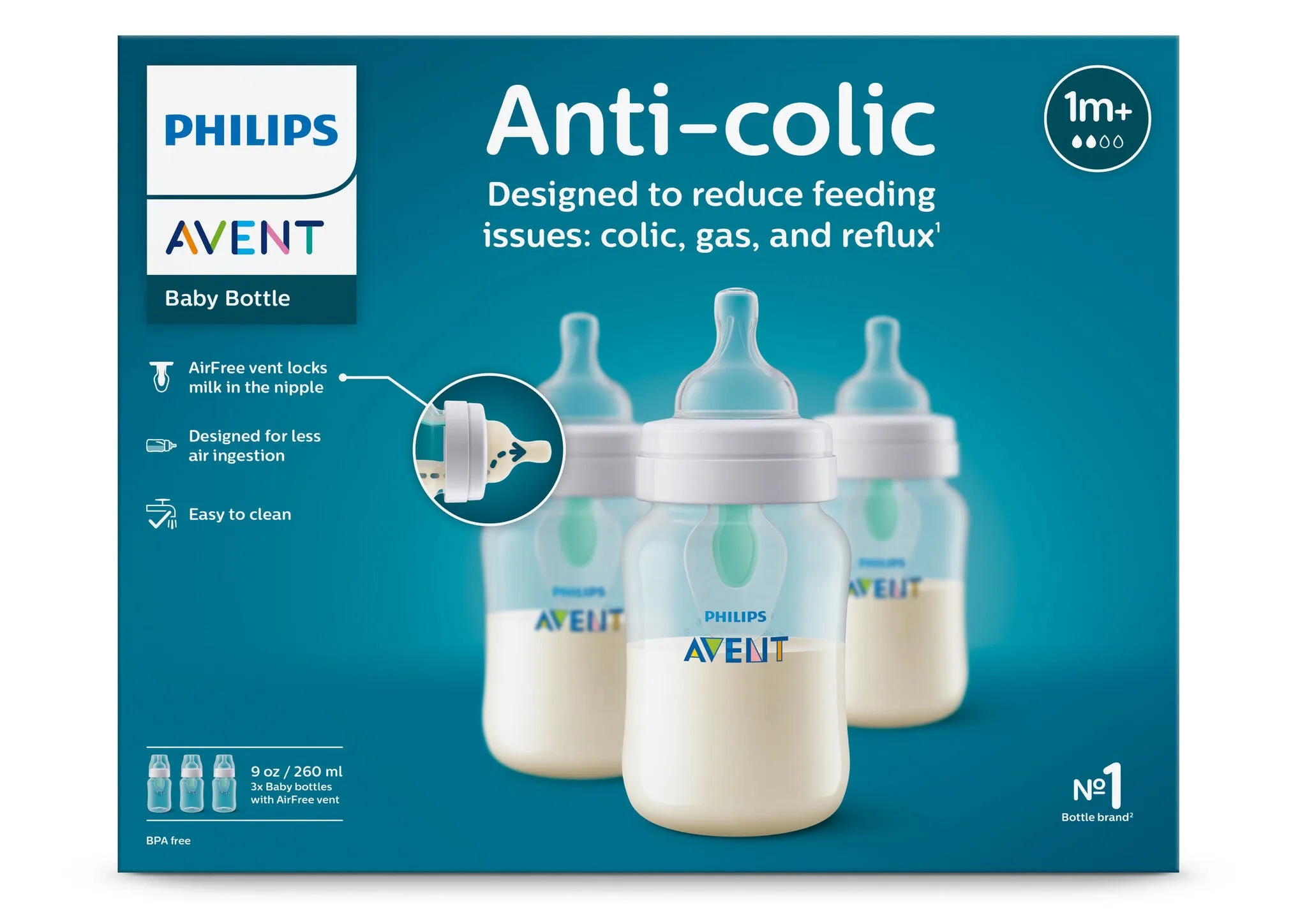 Philips Avent - Anti-colic Bottle AirFree Vent