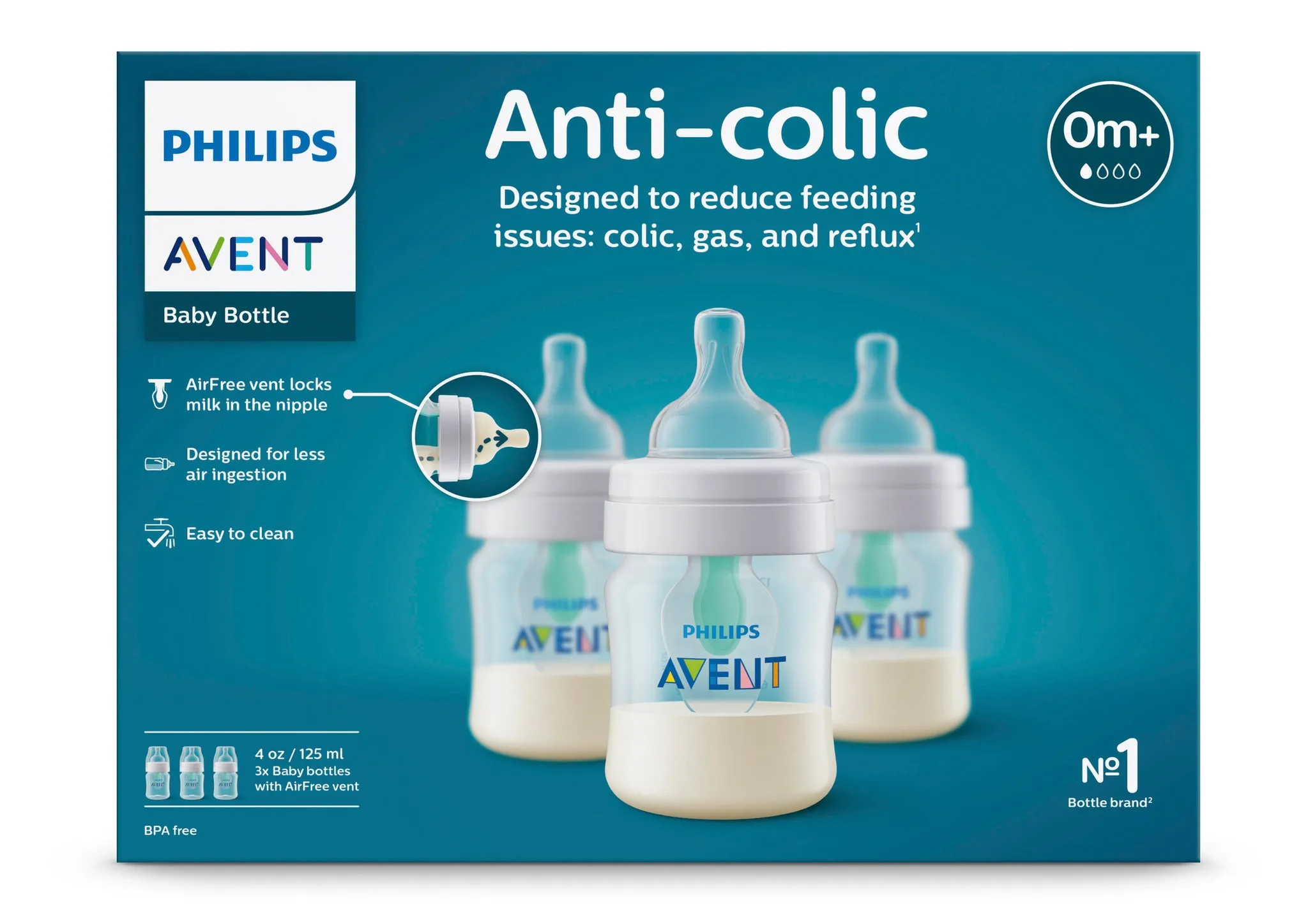 Philips Avent - Anti-colic Bottle AirFree Vent