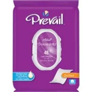 Prevail Premium Cotton Washcloth-Soft Pak, 12" x 8" - One pkg of 48 each