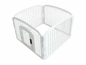 Puppy Playpen In Plastic - S White