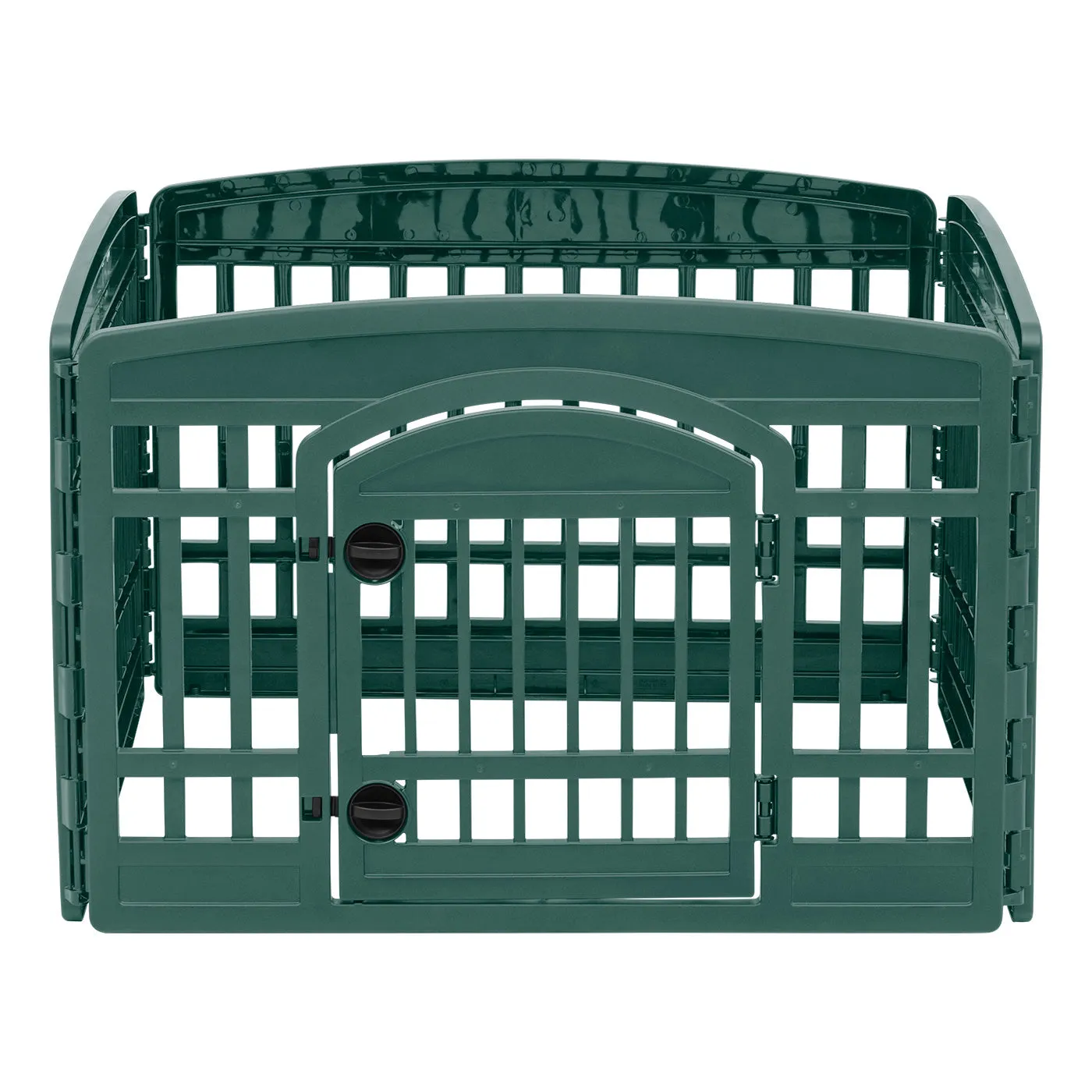 Remington 4 Panel Plastic Playpen with Door, Hunter Green