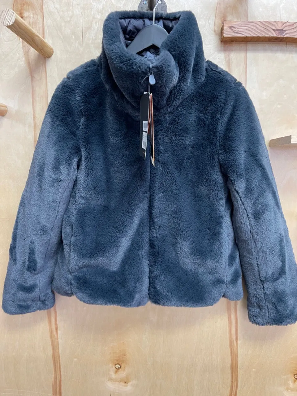 SAVE THE DUCK WOMEN REVERSIBLE FAUX FUR JACKET