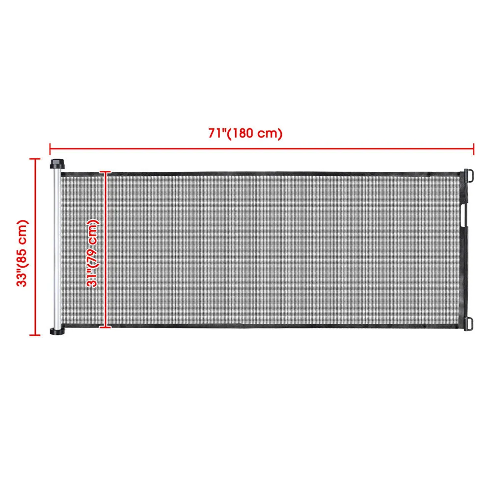 TheLAShop 71"x33" Baby Gates for Dogs Retractable Mesh Safety Gate