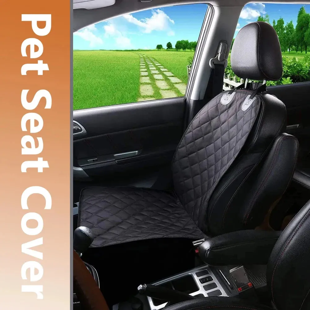 Waterproof Dog Car Seat Cover & Rear Mat Protector for Cars, Trucks, SUVs