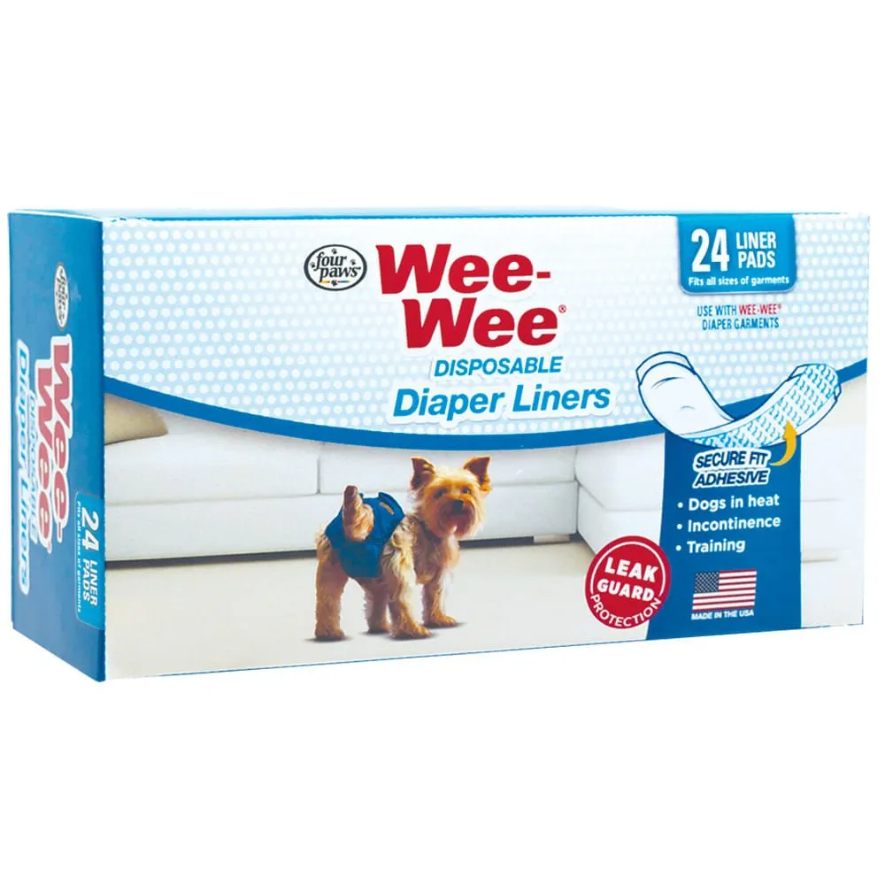 Wee-Wee Dog Diaper Garment Pads, 24 Count