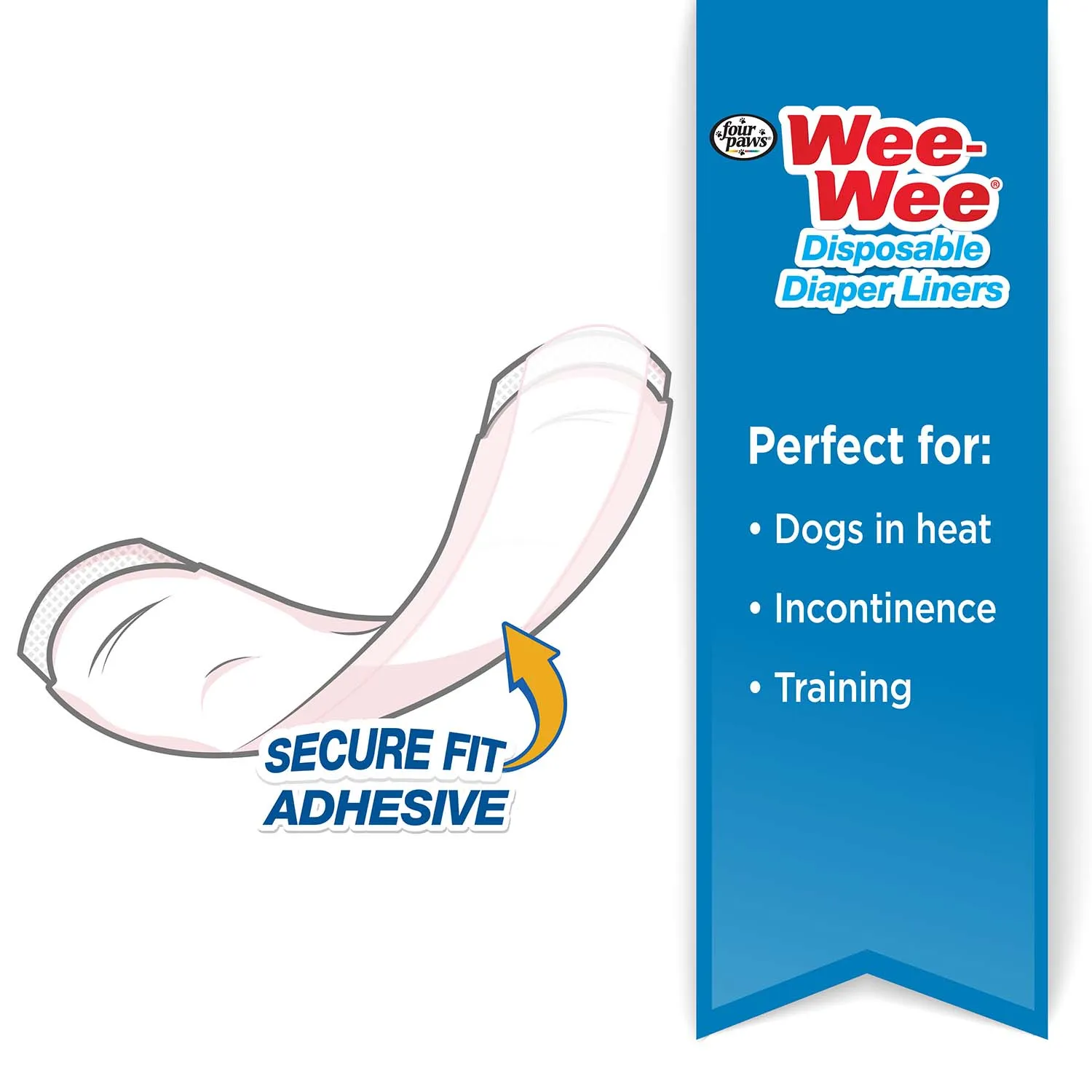 Wee-Wee Dog Diaper Garment Pads, 24 Count