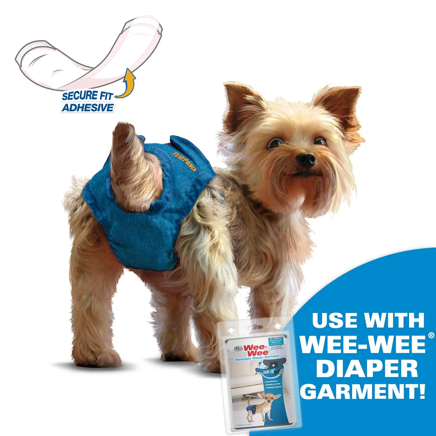 Wee-Wee Dog Diaper Garment Pads, 24 Count